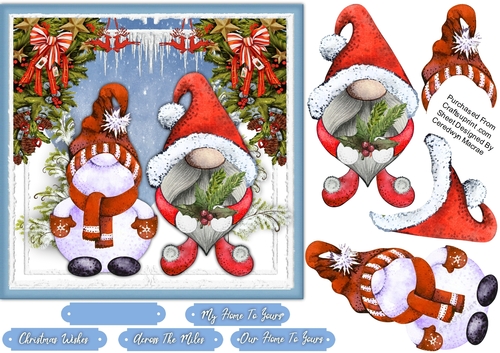 Gorgeous Christmas Gnomes ,7x7