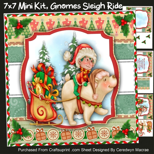 7x7 Mini Kit, Elves Sleigh Ride