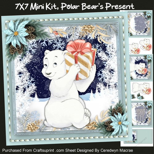 7x7 Mini Kit, Polar Bears Present