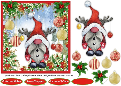 Christmas Reindeer Gnome 