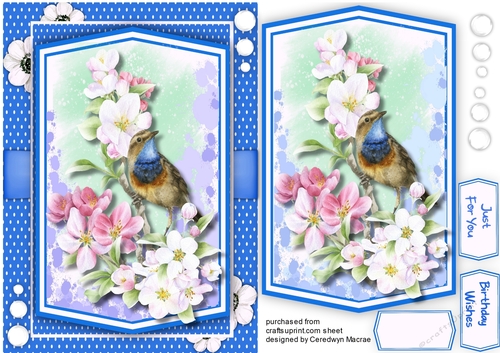 Birds in the Flowers 3