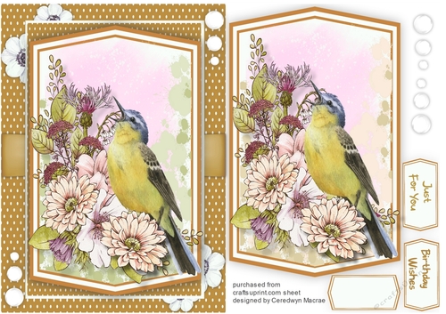 Birds in the Flowers 4