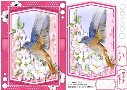 Birds in the Flowers 5