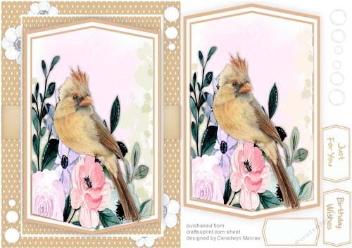 Birds in the Flowers 6