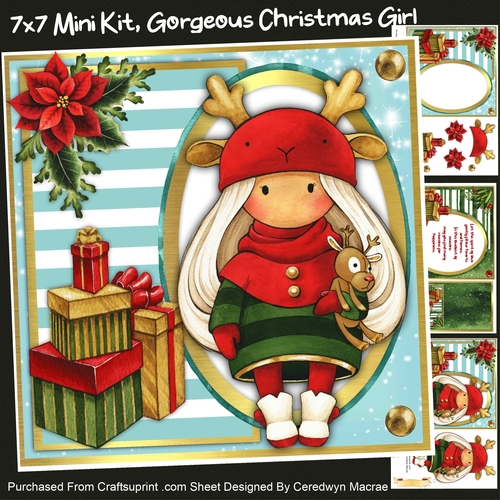 7x7 Mini Kit, Gorgeous Christmas Girl