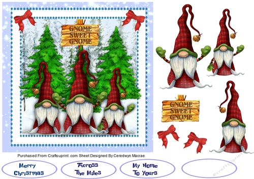 7x7 Gnome Sweet Gnome