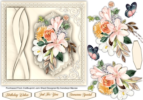 7x7 Lace and Roses  3