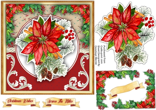 Easycut Beautiful Poinsettias