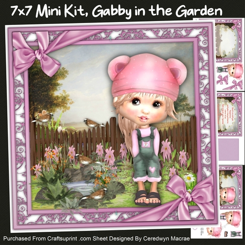 7x7 Mini Kit, Gabby in the Garden 