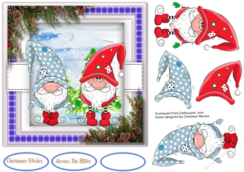 7x7 Christmas Gnomes