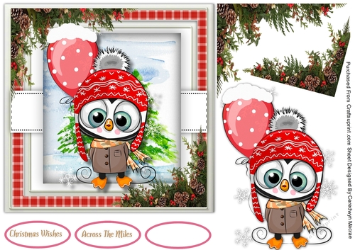 7x7 Penguins Balloon 