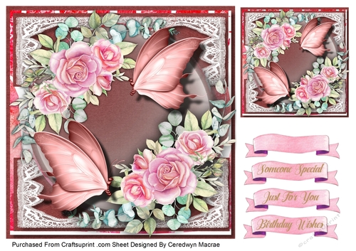  7x7 Butterfly Fantasy 4