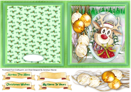 6x6 app,Reindeer and Baubles