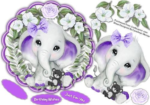 Gorgeous Lilac Ellie with Teddy
