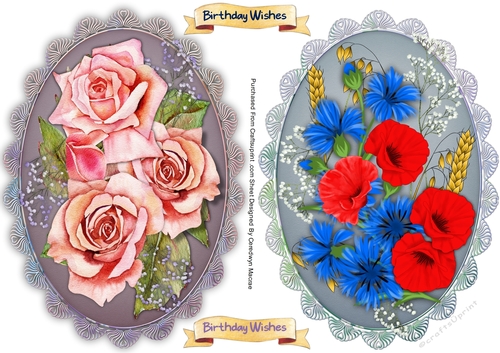 2 Gorgeous Flower Toppers
