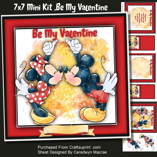 7x7 Mini Kit , Be My Valentine