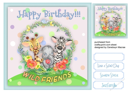 Happy  Birthday Wild Friends