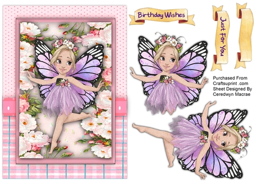 A5,  Beautiful Fairy Butterfly