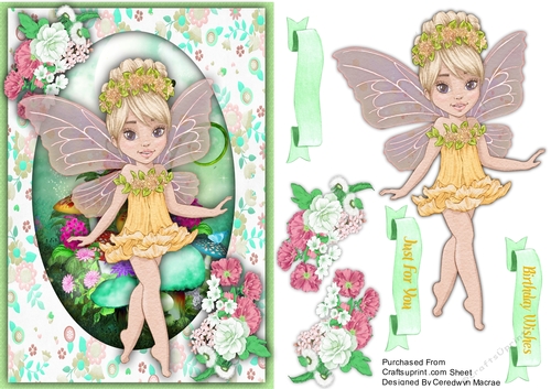 Beautiful Yellow  Fairy