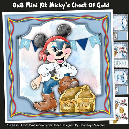 8x8 Mini Kit, Mickys Chest Of Gold