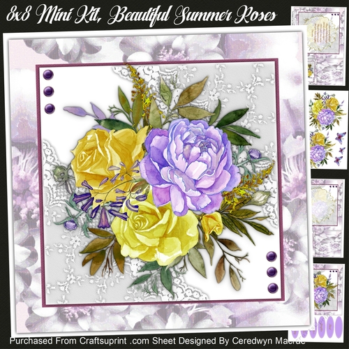 8x8 Mini Kit, Beautiful Summer Roses