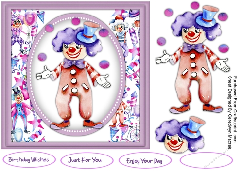 7x7 The Circus Clown
