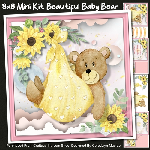 8x8 Mini Kit, Beautiful Baby Bear