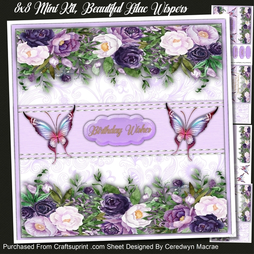 8x8 Mini Kit, Beautiful Lilac Wispers