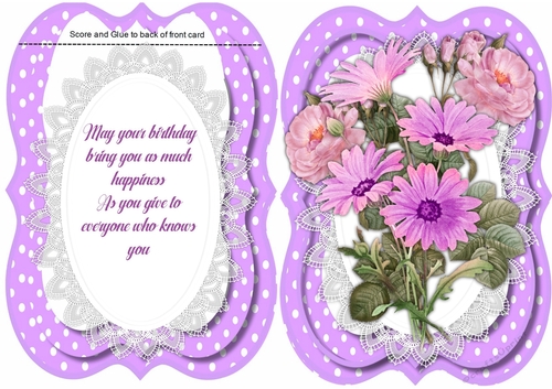 Beautiful Tent  Card , Blush Roses