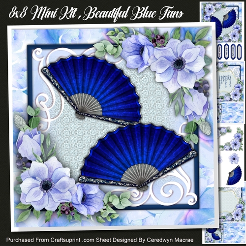 8x8 Mini Kit , Beautiful Blue Fans