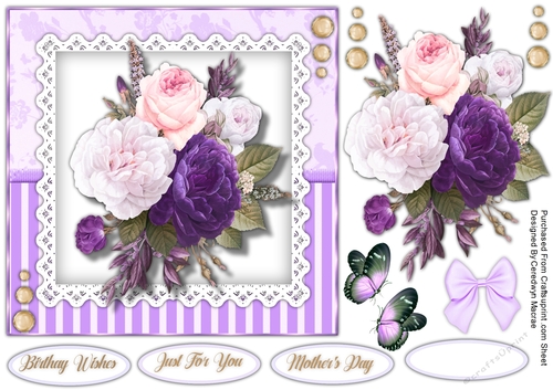 Beautiful Roses on Lace  2