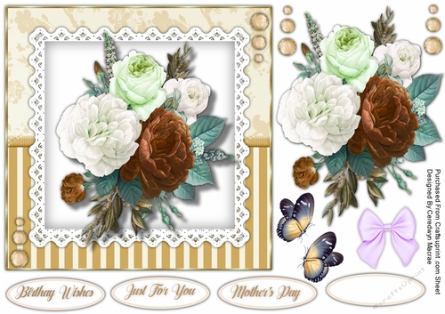 Beautiful Roses on Lace 3
