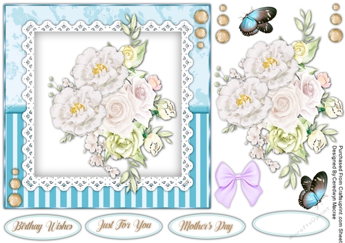 Beautiful Roses on Lace 4