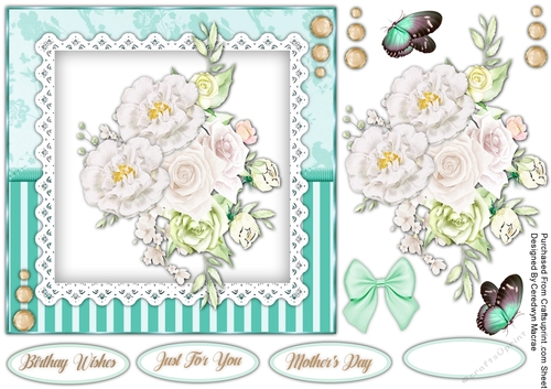 Beautiful Roses on Lace 6