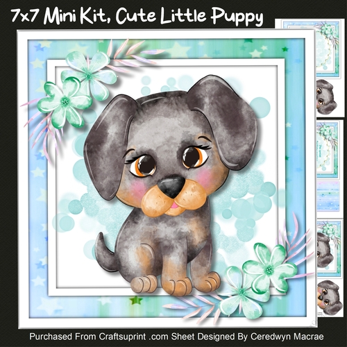 7x7 Mini Kit, Cute Little Puppy