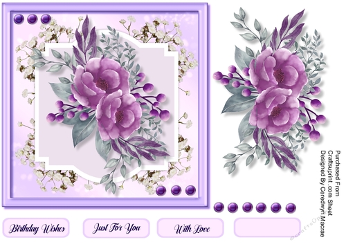 7X7 ,Beautiful Lilac Flowers