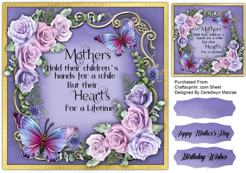 8x8 Beautiful Mothers Day Card 4