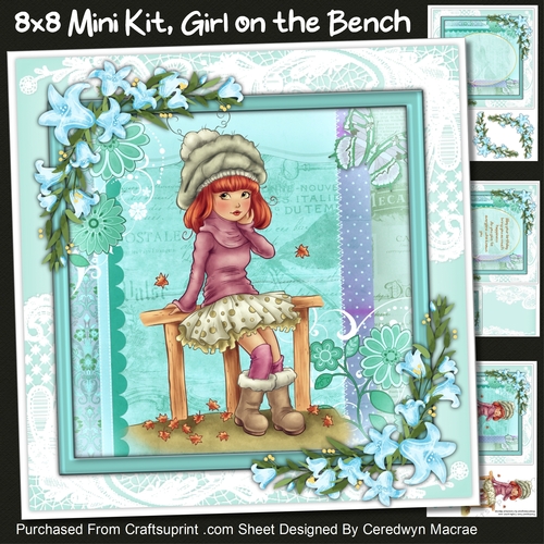8x8 Mini Kit, Girl on a Bench
