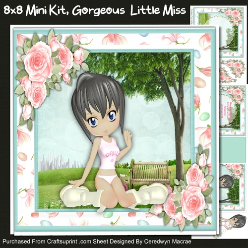 8x8 Mini Kit, Gorgeous Little Miss 