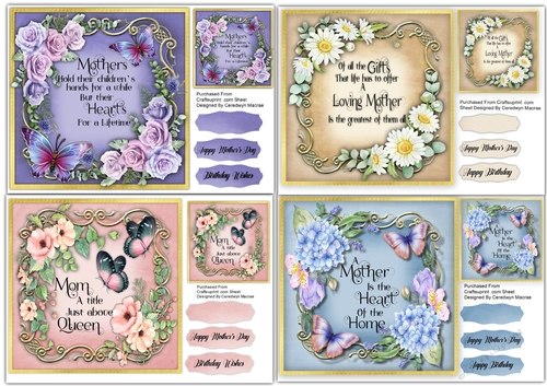 4, Gorgeous Mothers Day Cards 