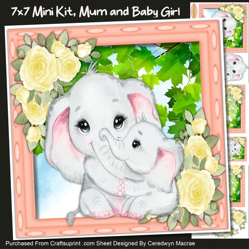 7x7 Mini Kit, Mum and Baby Girl
