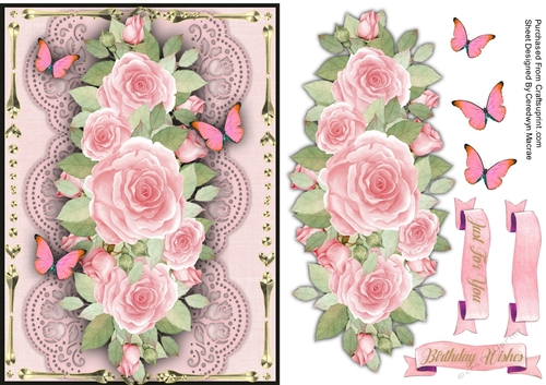 A5,  Rose Pink  Spray