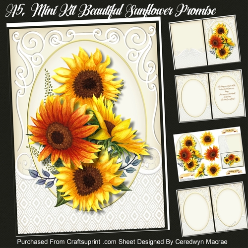 A5, Mini Kit, Beautiful Sunflower Promise , By Request