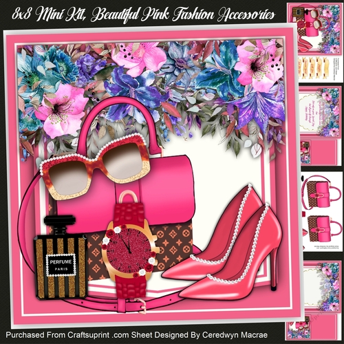 8x8 Mini KIt, Beautiful Pink Fashion Accessories