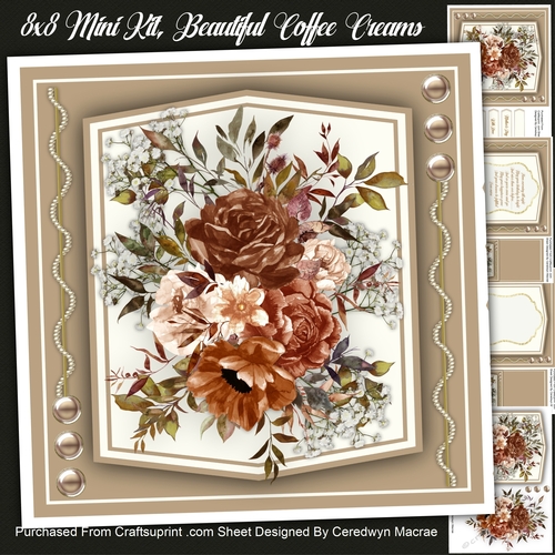 8x8 Mini Kit, Beautiful Coffee Creams