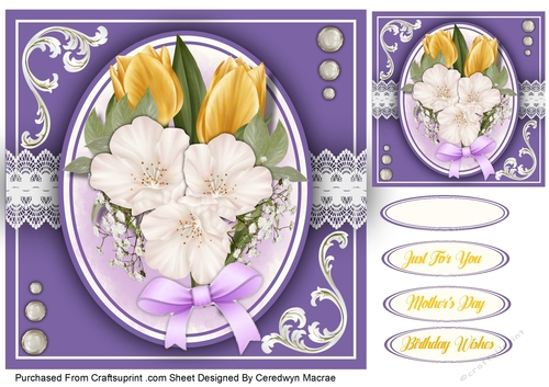 8x8, Beautiful Tulips and Wild Roses