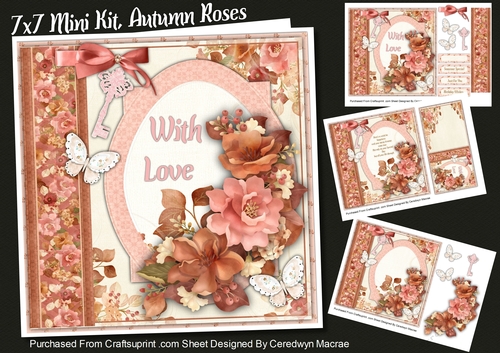 7x7 Mini Kit, Autumn Roses