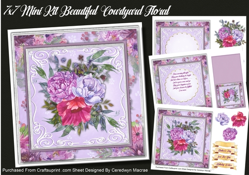 7x7 Mini Kit, Beautiful Courtyard Florals