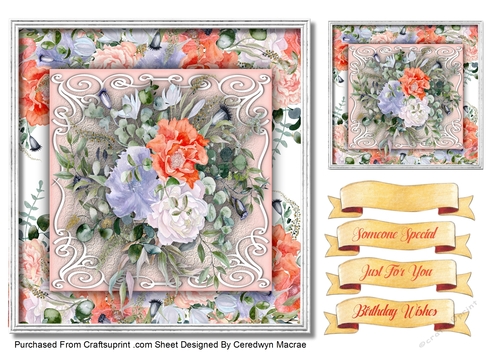 7x7 Beautiful Blush and Blue