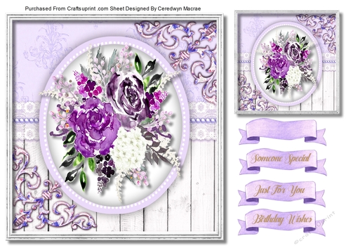 7x7 Beautiful Purple Passion 